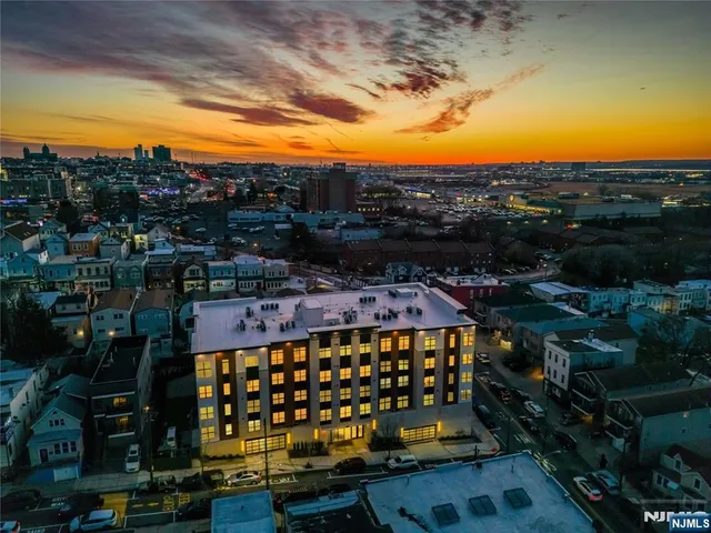 a view of a buildings