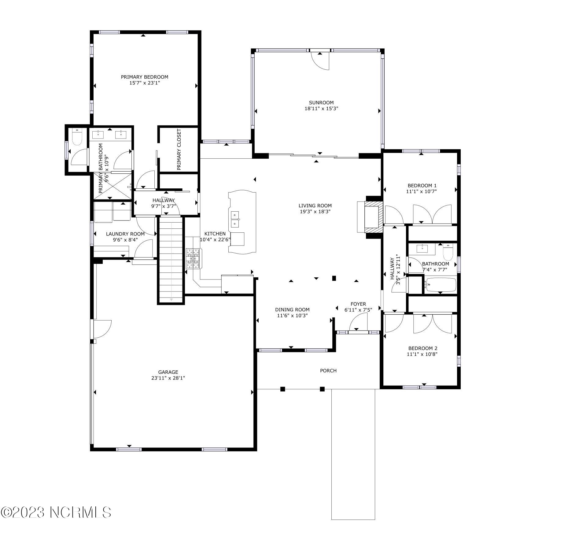 153 Clubhouse Road Sunset Beach, NC 28468 - Photo 64 of 65 First floor plan