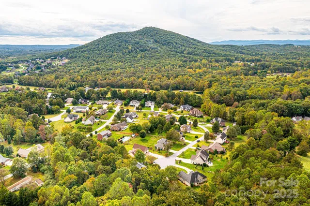 a view of a field with an ocean