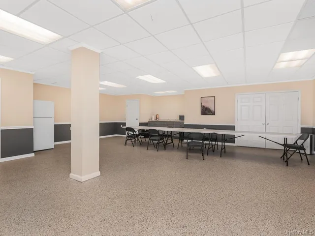 a room with furniture and a table