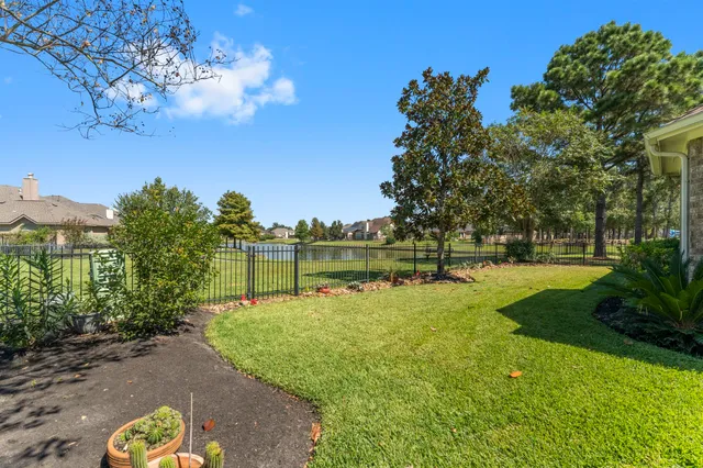a view of a playground with a swimming pool