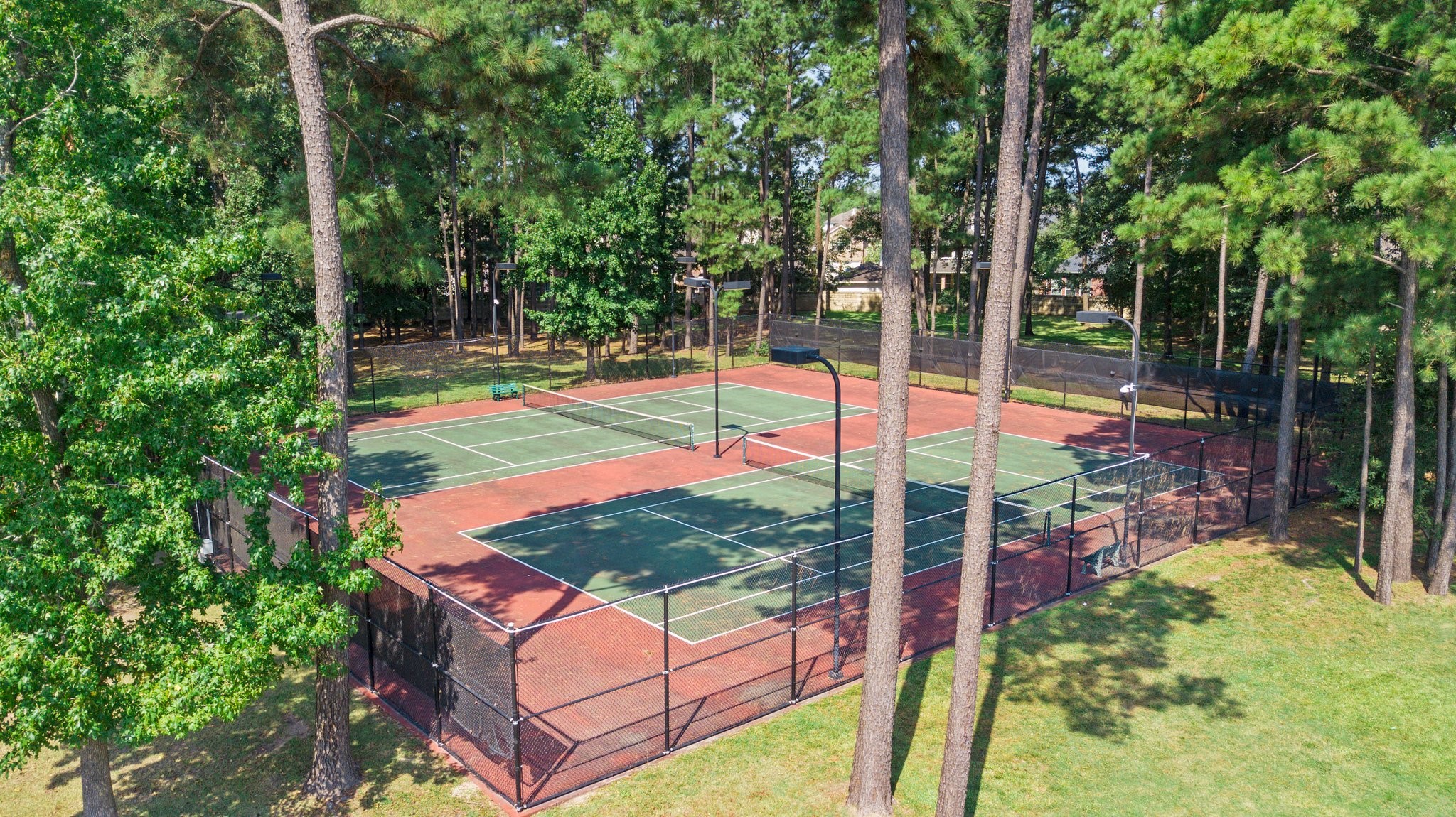 3131 Rustic Gardens Drive Spring, TX 77386 - Photo 38 of 39 a view of a backyard with swimming pool