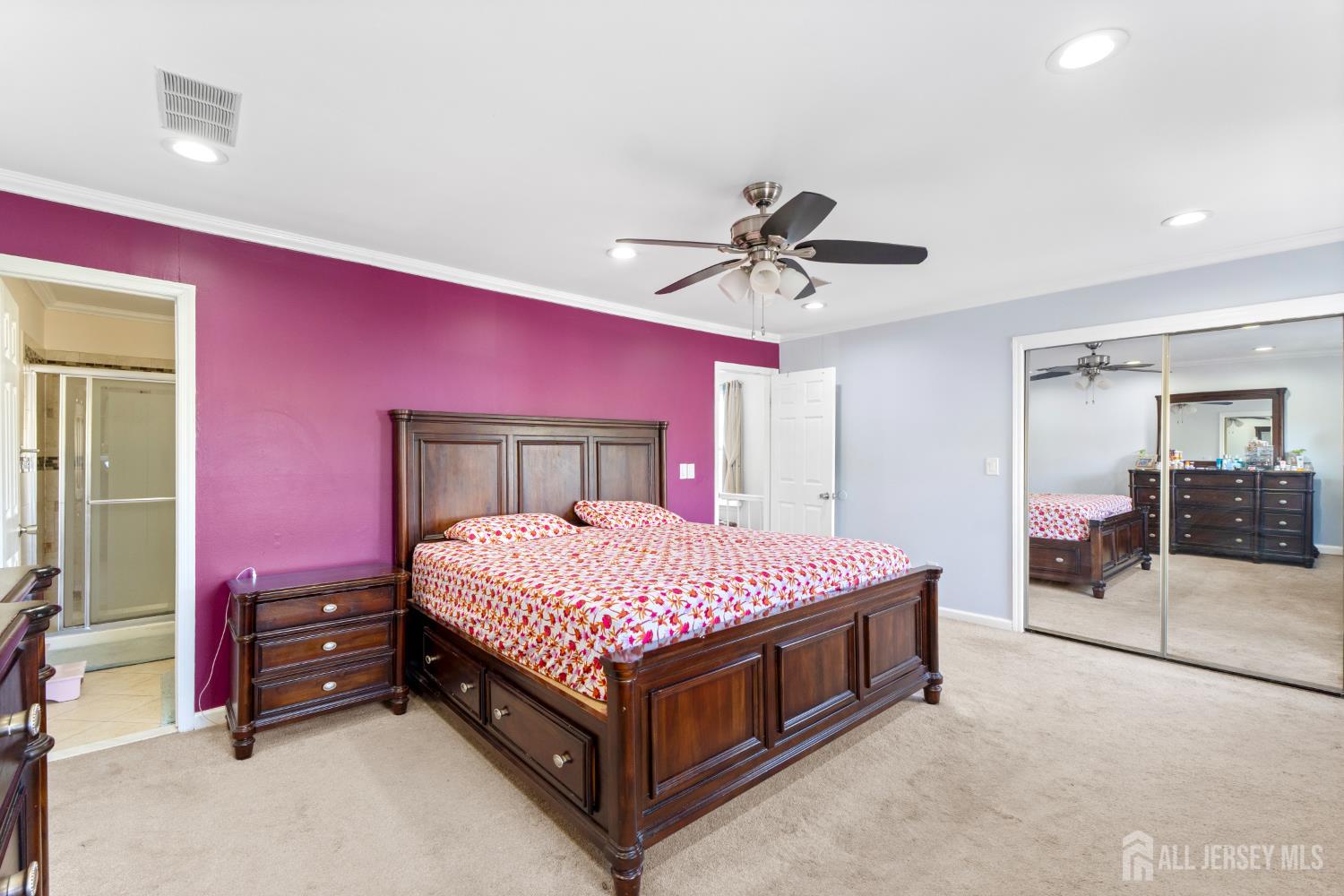 114 Pendleton Place Old Bridge, NJ 08857 - Photo 27 of 49 a bed room with a bed and a ceiling fan