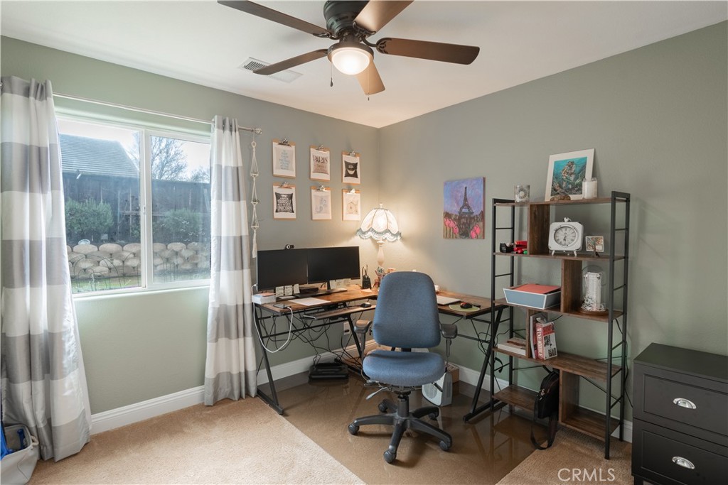 2660 Vineyard Circle Paso Robles, CA 93446 - Photo 18 of 39 a view of a workspace with furniture and a window