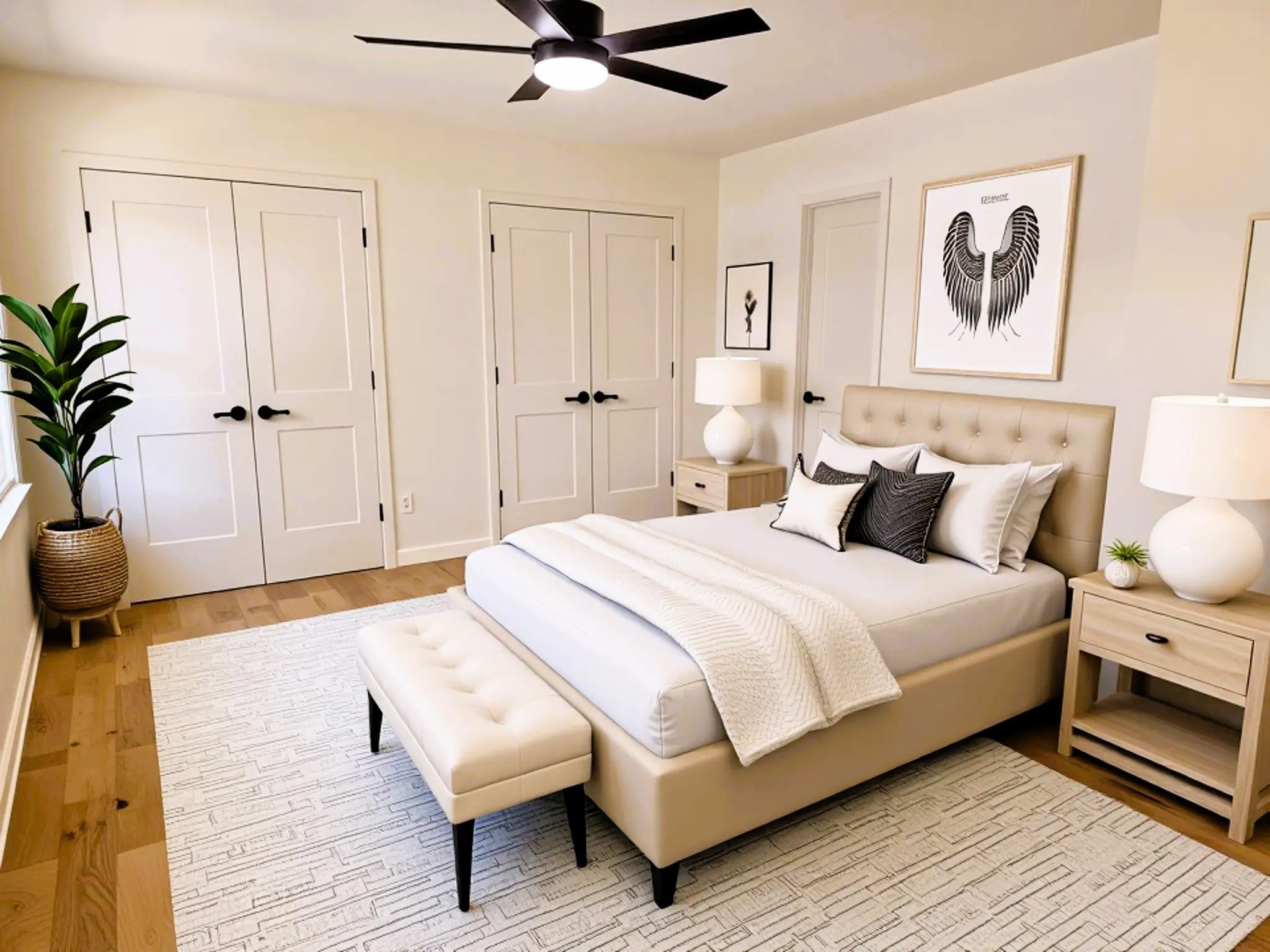 5030 Dee Road Memphis, TN 38117 - Photo 7 of 19 a spacious bedroom with a bed and a painting on the wall