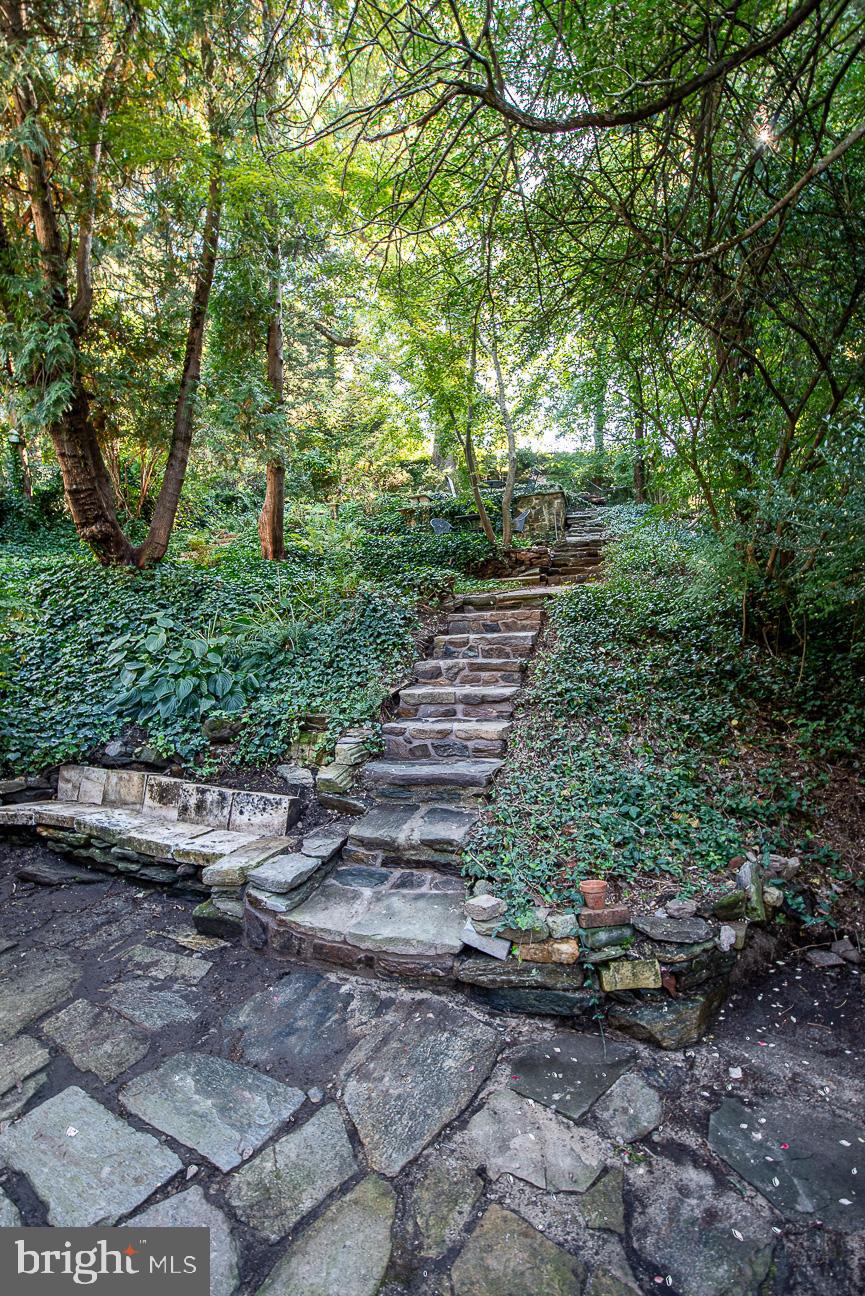71 West Rose Valley Road Wallingford, PA 19086 - Photo 13 of 36 Hand honed stone steps and seating