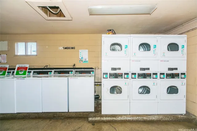 a room with storage and utility