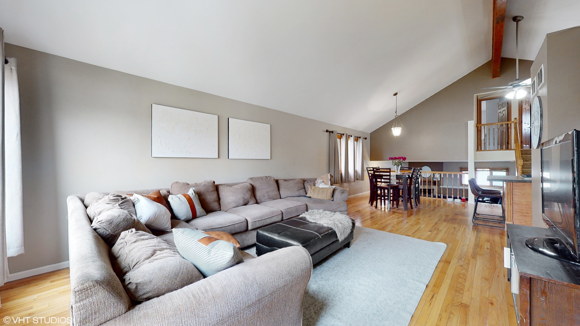 5054 Arrowhead Trace Oak Forest, IL 60452 - Photo 2 of 27 a living room with furniture and a flat screen tv