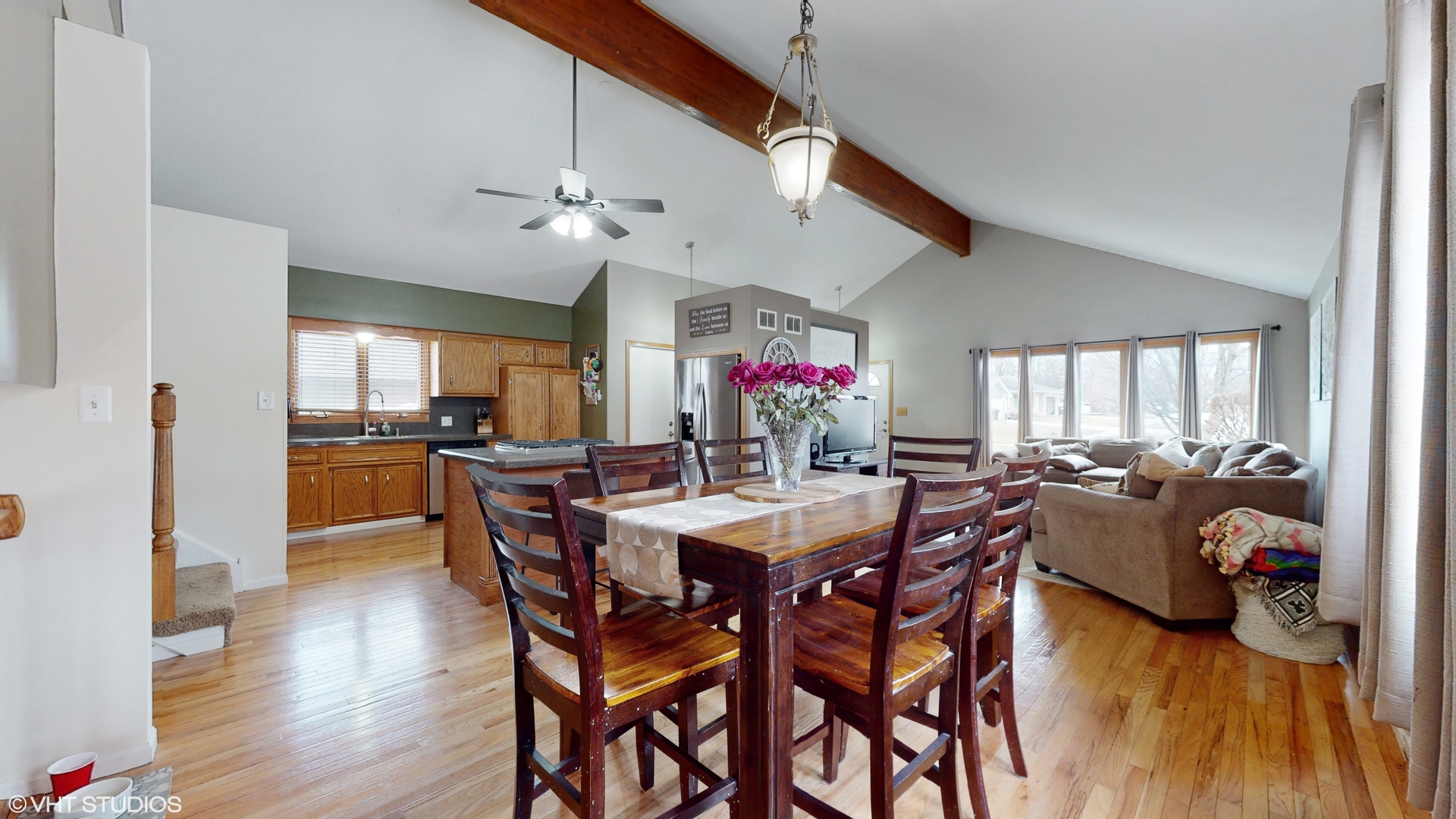 5054 Arrowhead Trace Oak Forest, IL 60452 - Photo 6 of 27 a view of a dining room with furniture and wooden floor