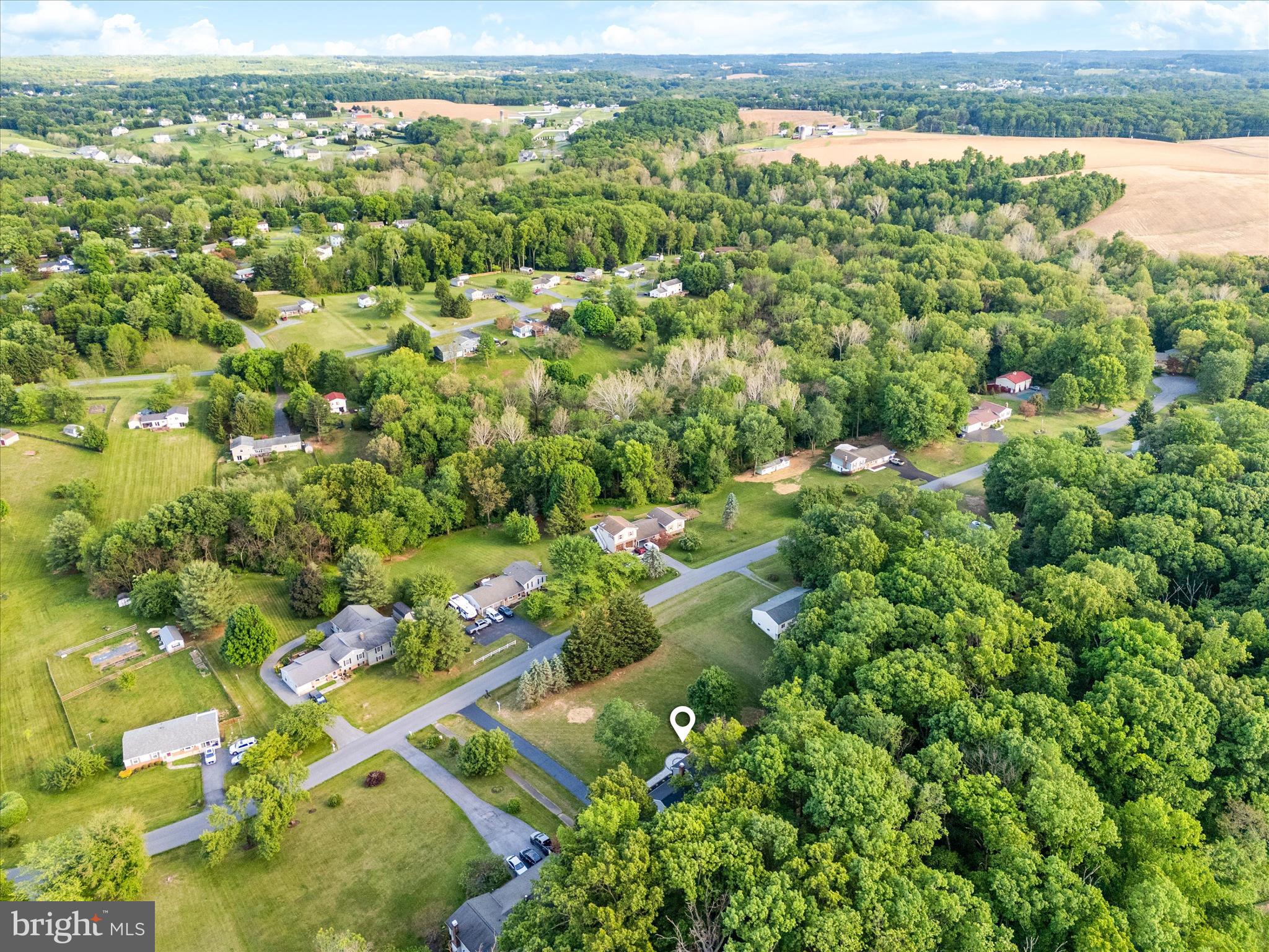 3908 Shakespeare Way Monrovia, MD 21770 - Photo 53 of 59 an aerial view of a residential houses with outdoor space and trees