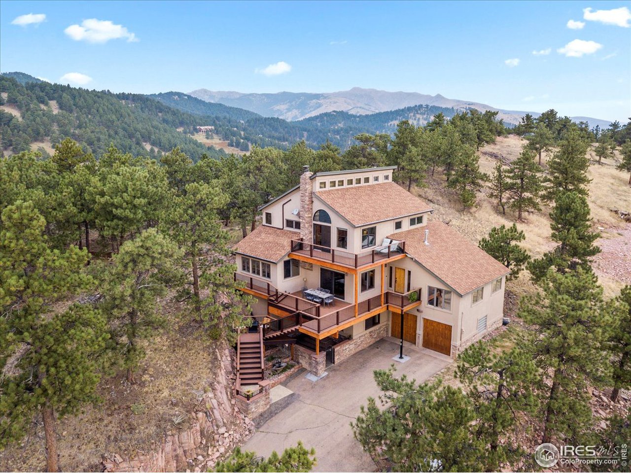 6293 Red Hill Road Boulder, CO 80302 - Photo 2 of 40 an aerial view of a house with a yard