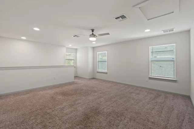 a view of a terrace with a garden