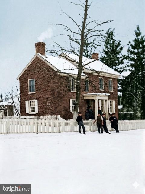 942 Province Line Road Allentown, NJ 08501 - Photo 49 of 50 a view of a house with a snow in the background