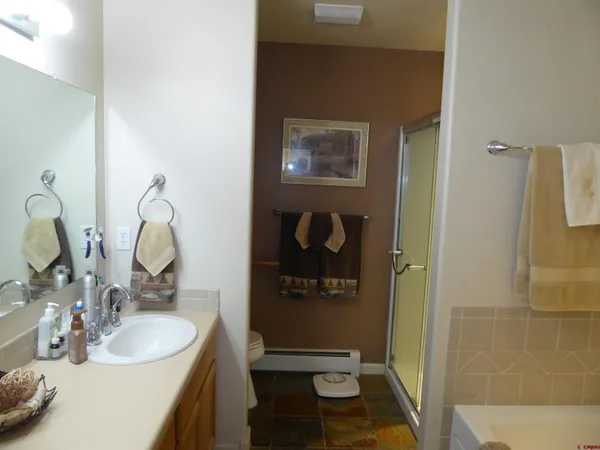 a view of a room with storage