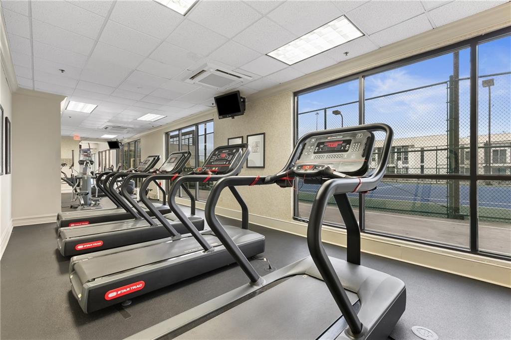 1280 West Peachtree Street Northwest, Unit 3806 Atlanta, GA 30309 - Photo 27 of 35 a view of a room with gym equipment