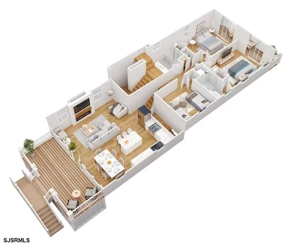 a view of living room with a rug