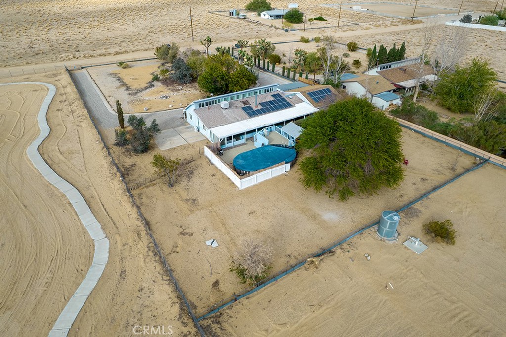 65585 4th Street South Joshua Tree, CA 92252 - Photo 17 of 27 an aerial view of a house with a yard
