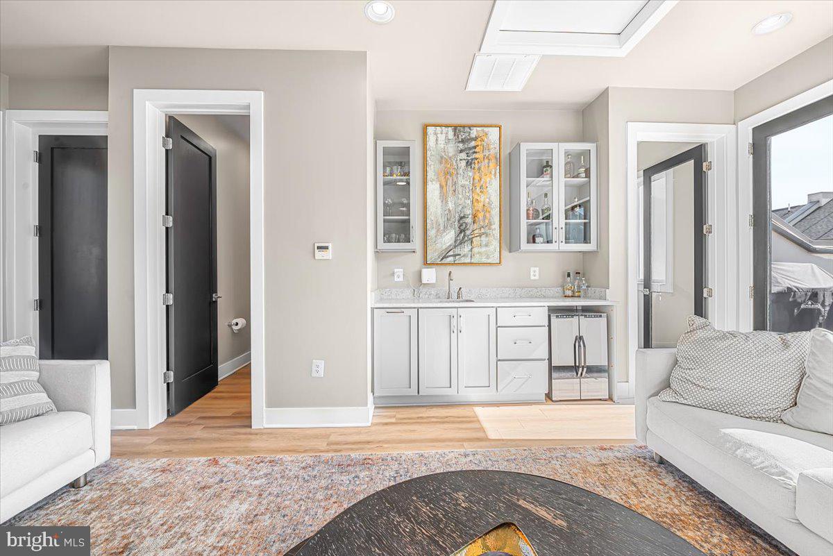 8197 River Road Bethesda, MD 20817 - Photo 35 of 53 Top flr Bar area and rare top floor Powder Room!