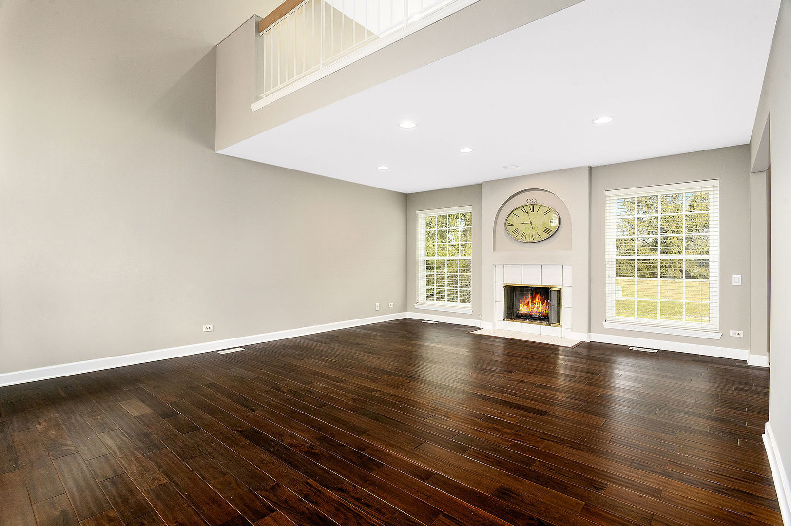 1516 Diamond Drive Hoffman Estates, IL 60192 - Photo 3 of 20 an empty room with wooden floor and window