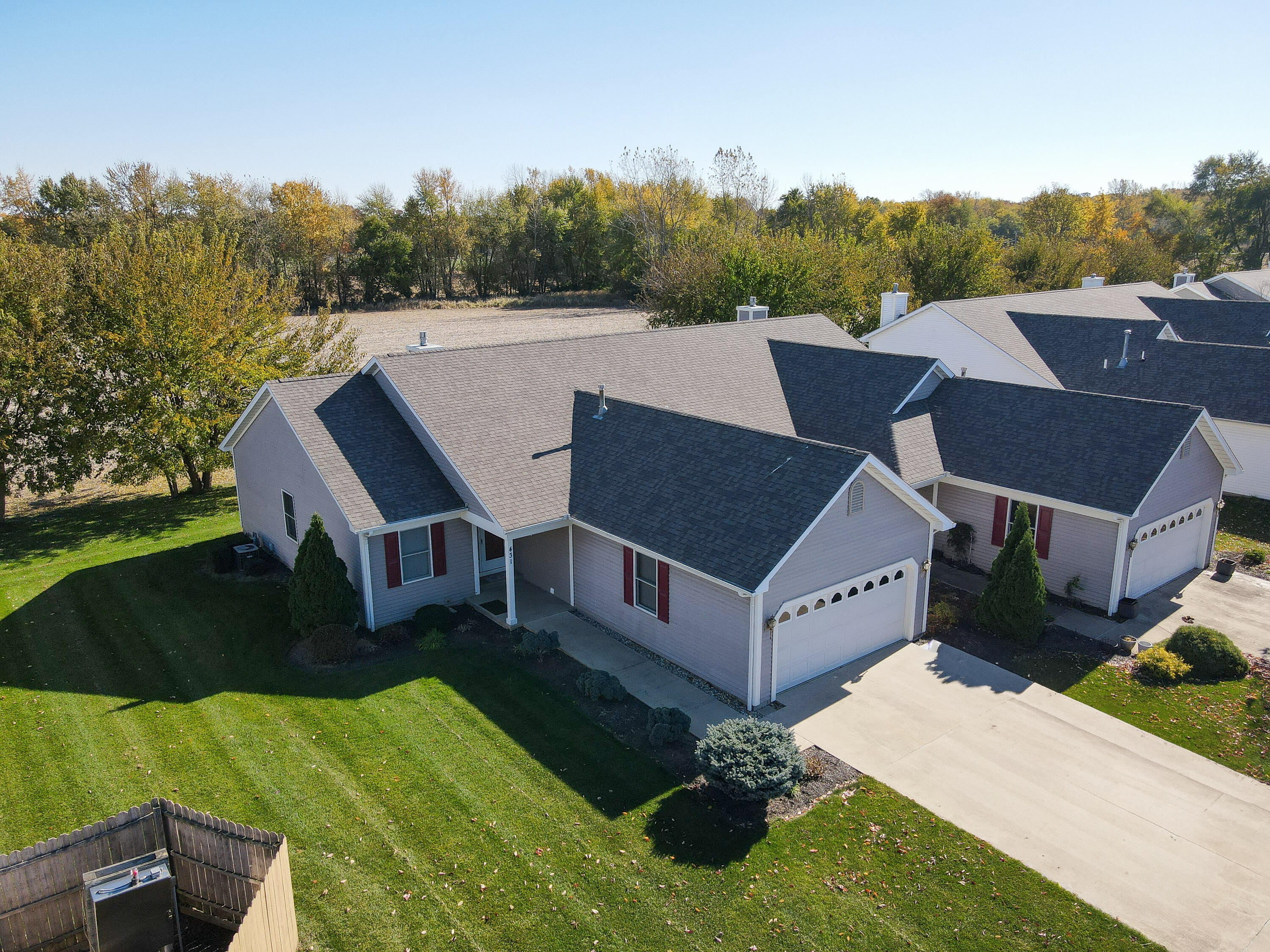 431 Pheasant Run Rensselaer, IN 47978 - Photo 4 of 31 a aerial view of a house next to a big yard