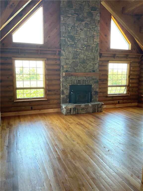 140 Hauger Road Rockwood, PA 15557 - Photo 22 of 50 a view of an empty room with wooden floor and a window
