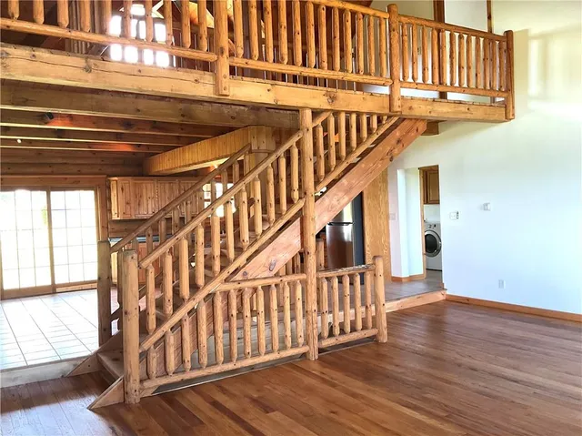 a view of a storage & utility room in a house