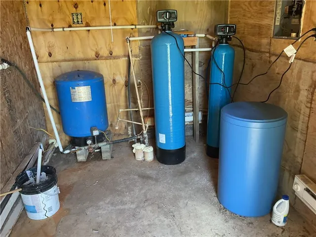 a view of a bathroom with a shower