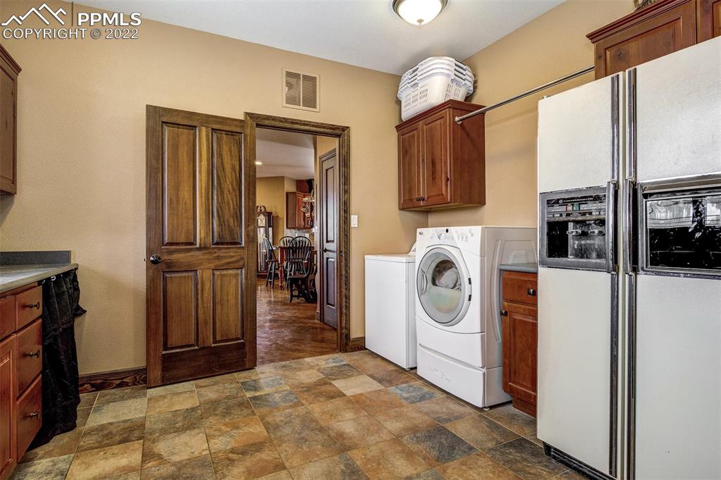 6453 Reno Road Pueblo, CO 81004 - Photo 24 of 36 a view of a storage & utility room with washer and dryer