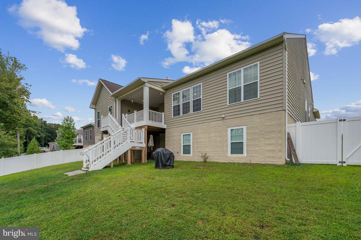 12606 Broughton Bluff Brandywine, MD 20613 - Photo 54 of 55 Fully fenced rear yard with vinyl fencing