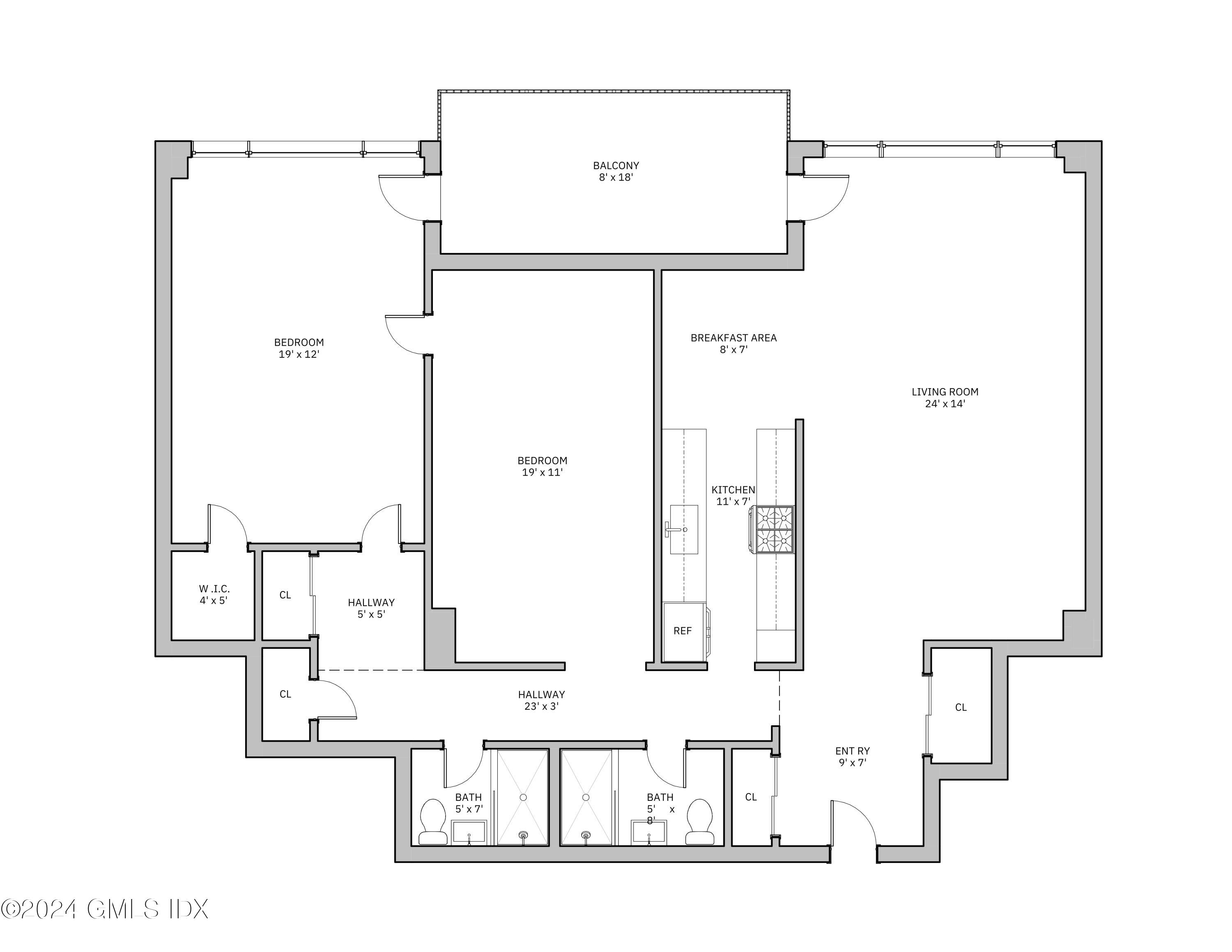 630 Steamboat Road, Unit 2B Greenwich, CT 06830 - Photo 34 of 35 Copy of 630_Steamboat Rd_Floor Plan_Unit