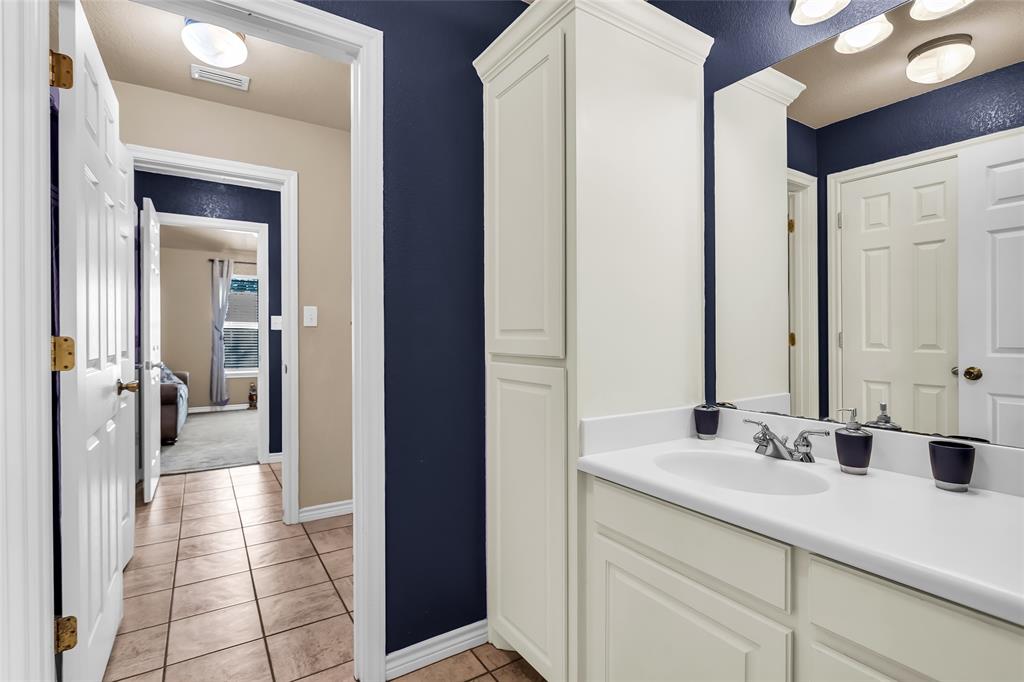 226 King George Road Ponder, TX 76259 - Photo 31 of 39 Bathroom featuring vanity and light tile patterned floors