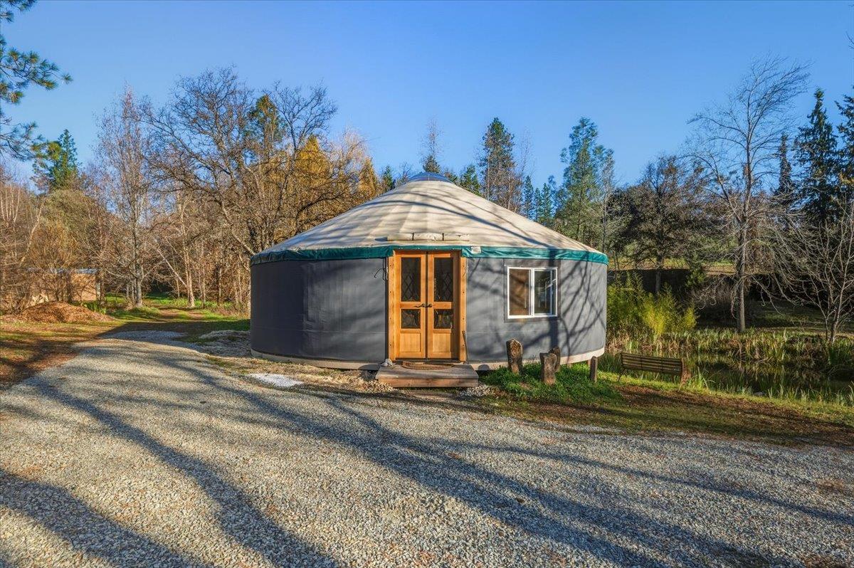 14771 Mt Olive Road Grass Valley, CA 95945 - Photo 73 of 96 Beautiful yurt in in peaceful pond setting offers meditation space.