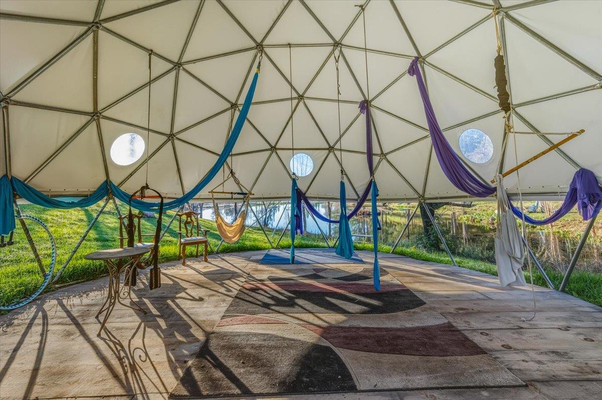 14771 Mt Olive Road Grass Valley, CA 95945 - Photo 79 of 96 Arial arts dome overlooks the pond.
