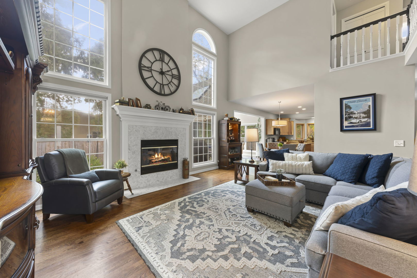 N436 Willow Road Wheaton, IL 60187 - Photo 5 of 34 a living room with furniture a rug and a fireplace