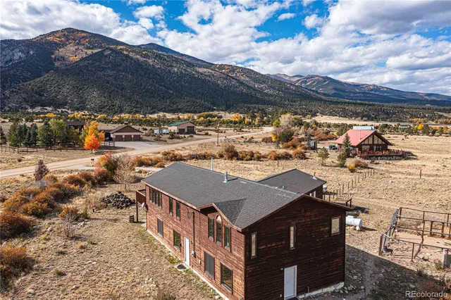 a aerial view of a house