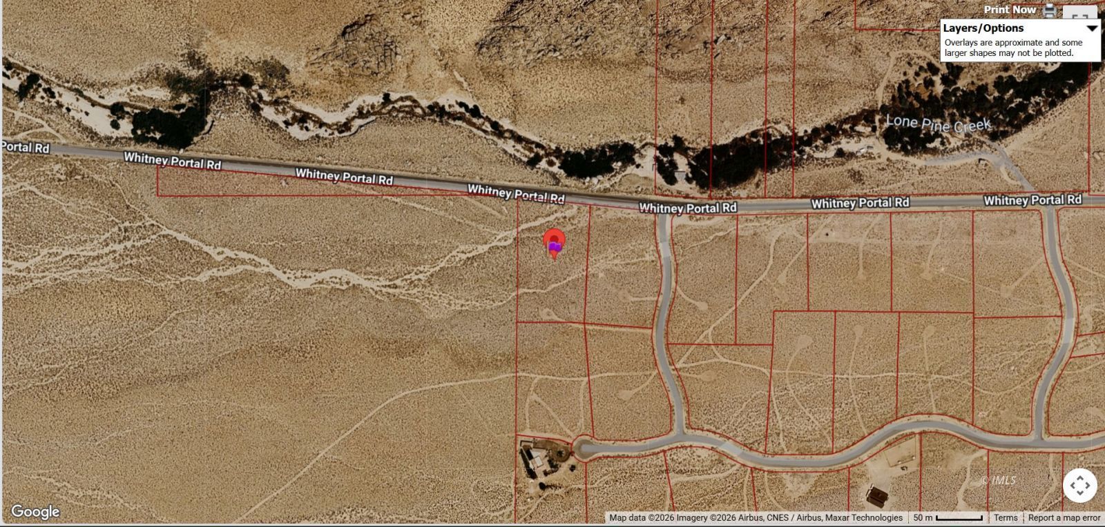 1004 Whitney Trail Road Lone Pine, CA 93545 - Photo 26 of 27 Overhead View of Portal Preserve