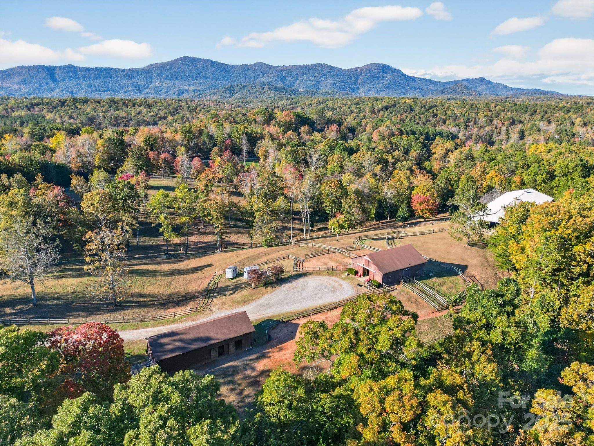777 South River Road Tryon, NC 28782 - Photo 10 of 42 a view of a house with a mountain and a yard