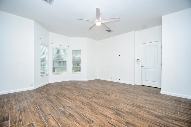 wooden floor in an empty room