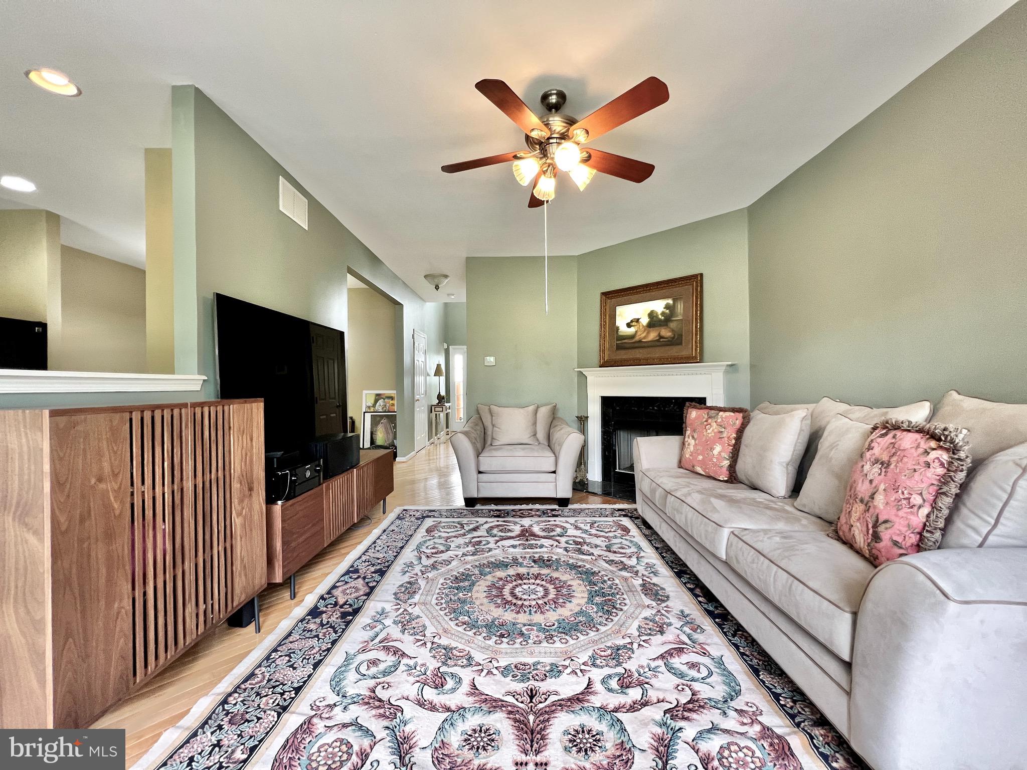 104 Threadleaf Terrace Burlington, NJ 08016 - Photo 9 of 28 Living Room featuring fireplace