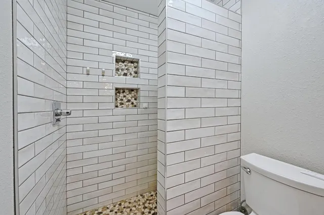 a bathroom with a toilet