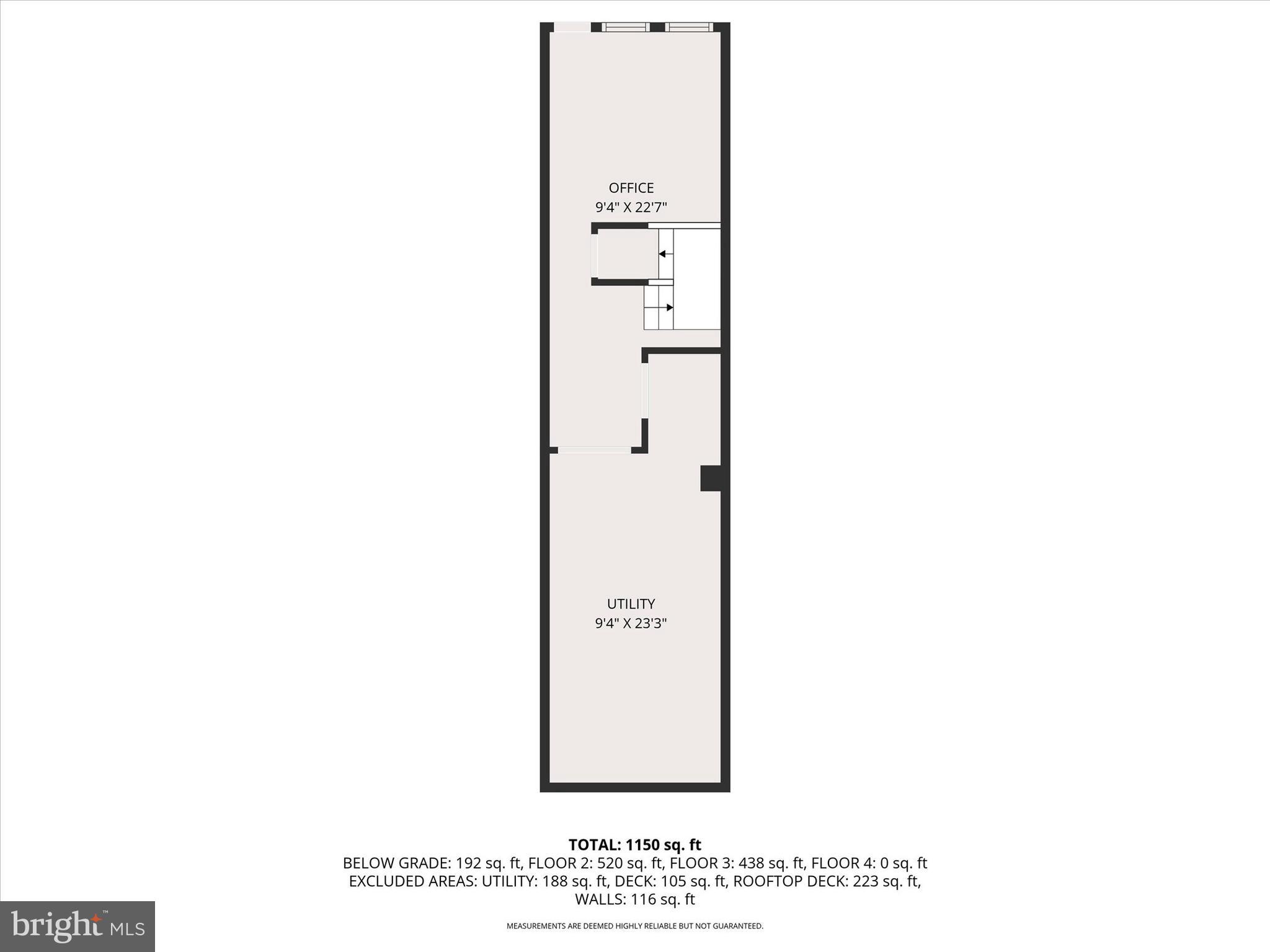 1436 Andre Street Baltimore, MD 21230 - Photo 31 of 35 a picture of a floor plan
