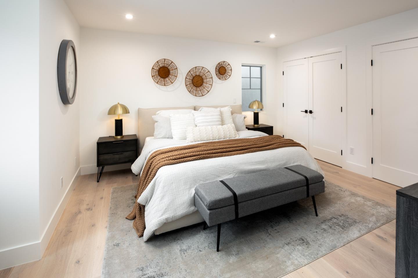 737 Linden Avenue Burlingame, CA 94010 - Photo 15 of 42 a bedroom with a bed and a painting on the wall