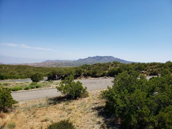a view of lake with mountain