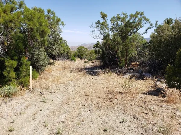 a view of a snow covered with snow in the background