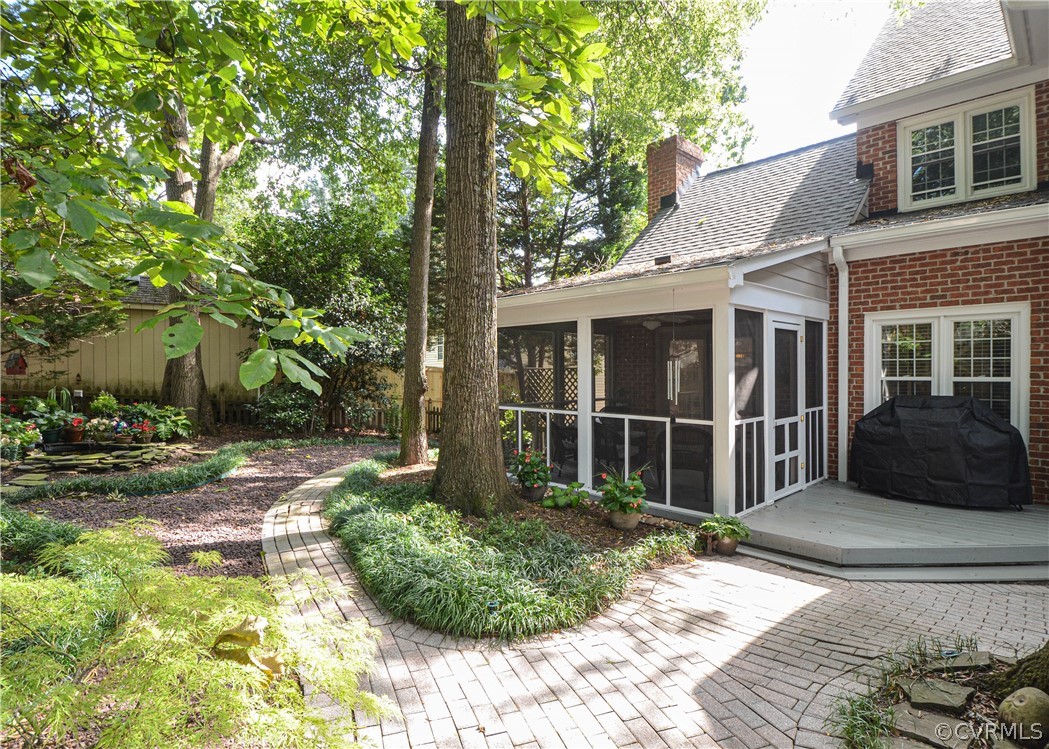 5329 Sylvan Road Richmond, VA 23225 - Photo 31 of 34 This precious yard with screened-in porch, "grilli