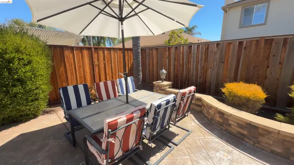 a outdoor view with a sitting space