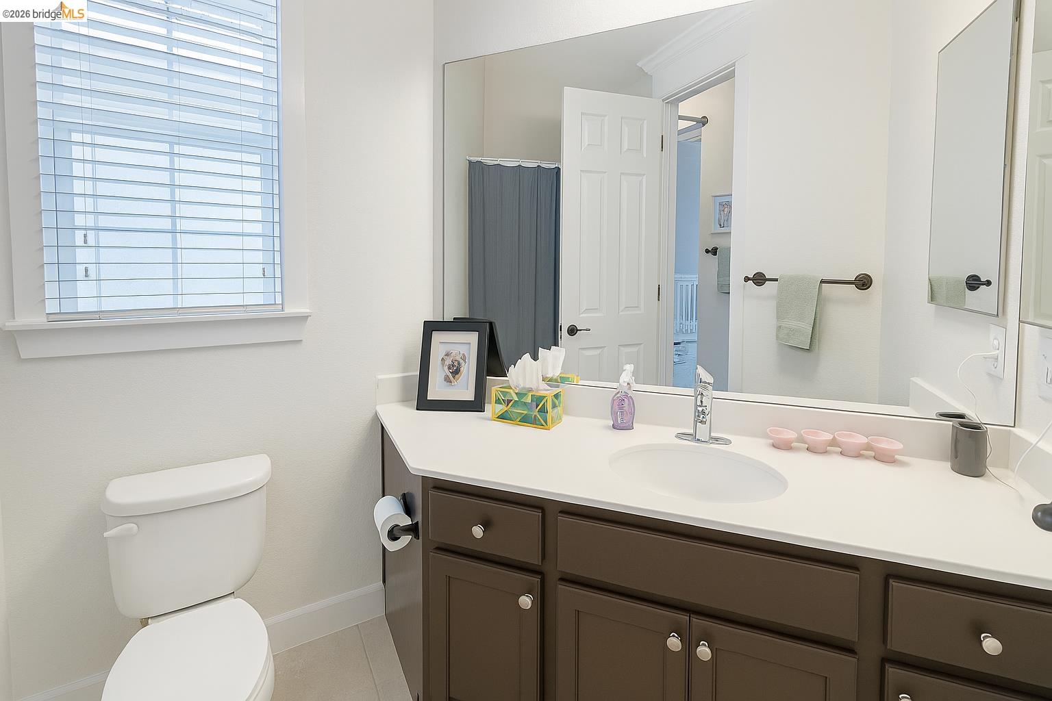 2072 Bridgeport Loop Discovery Bay, CA 94505 - Photo 18 of 26 Full bath featuring vanity and light tile patterned floors