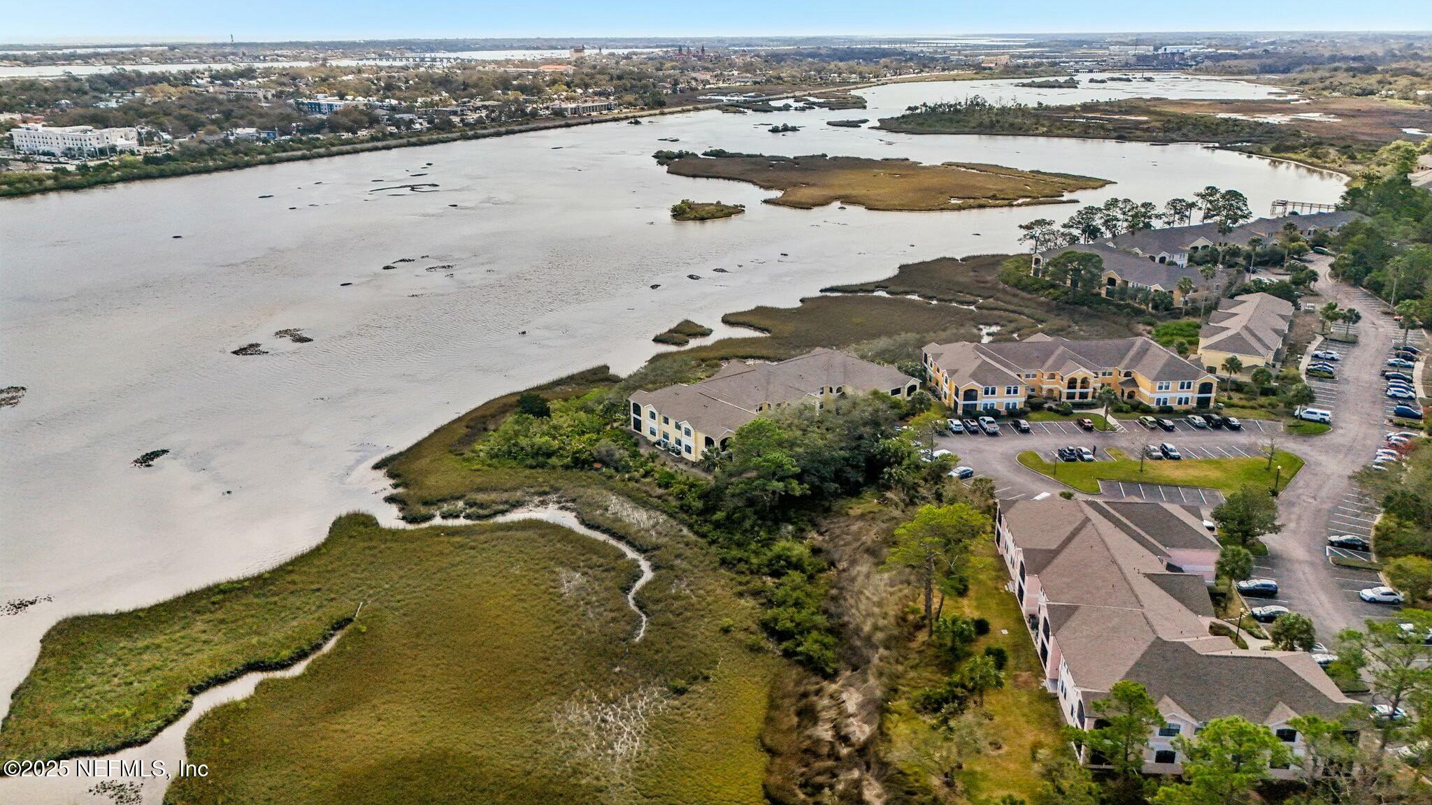 2102 Vista Cove Road St. Augustine, FL 32084 - Photo 28 of 40 an aerial view of ocean and residential houses with outdoor space
