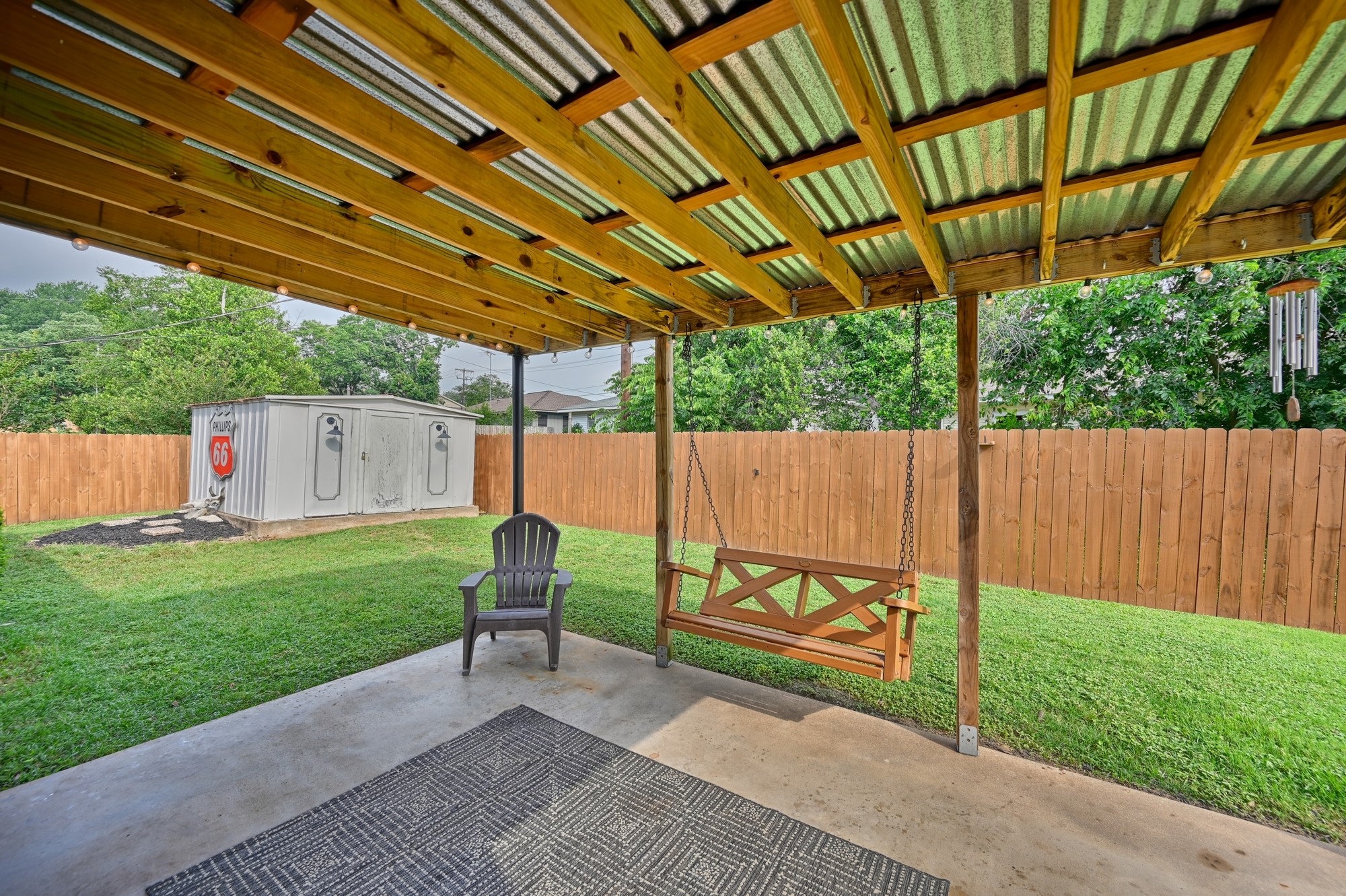 507 Sandra Drive Brenham, TX 77833 - Photo 14 of 30 a garden view with a seating space