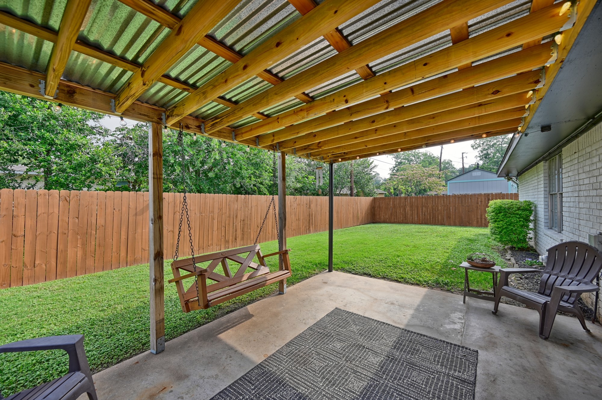 507 Sandra Drive Brenham, TX 77833 - Photo 4 of 30 a garden view with a seating space